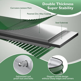 Moss green finish complements outdoor spaces for flexible gardening