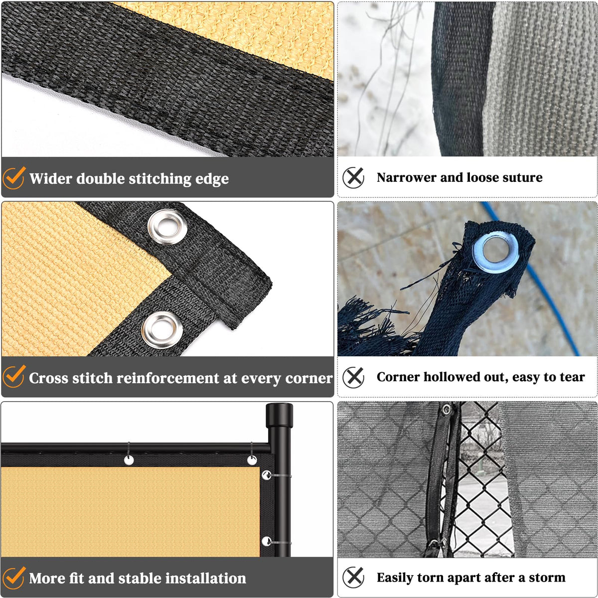 Winpull installation with ties; drill-free setup example
