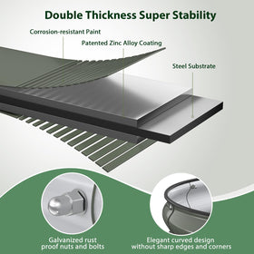 Winpull galvanized steel resists rust for long-lasting outdoor use.