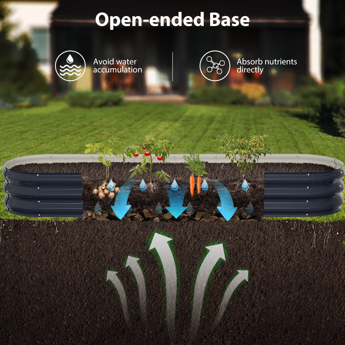 Winpull thickened-edge safety feature prevents injuries during setup.