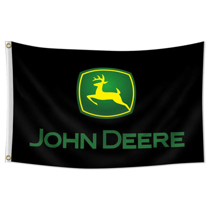 Winuxury John Flag Deere banner 3x5 front view for dorm decor