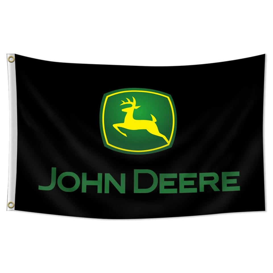 Winuxury John Flag Deere banner 3x5 front view for dorm decor