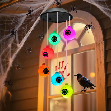 Winzwon Eyeball Lights with 6 LEDs illuminate Halloween nights with eerie realism