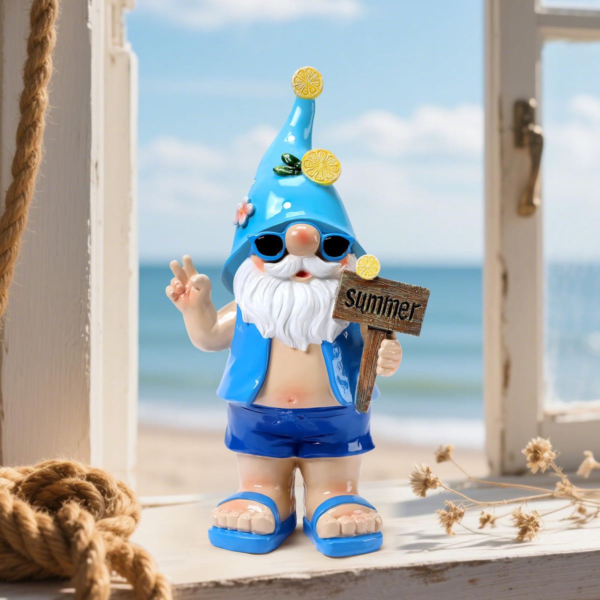 Wiresusan indoor gnome decor fits shelves desks and tabletops for year round charm