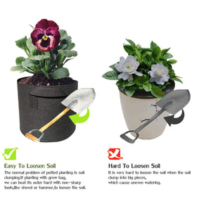 WIRETRAN breathable nonwoven fabric grow bags promote airflow and root health.