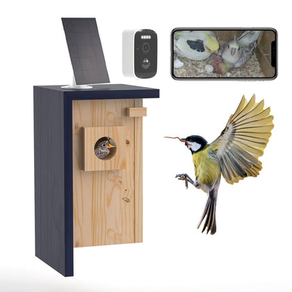 WisdomRainbow Birdhouse Camera 1080p nest view for clear outdoor watching.