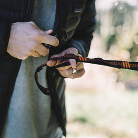 Wise Owl Outfitters all-weather webbing resists fray for rainy-day camping.