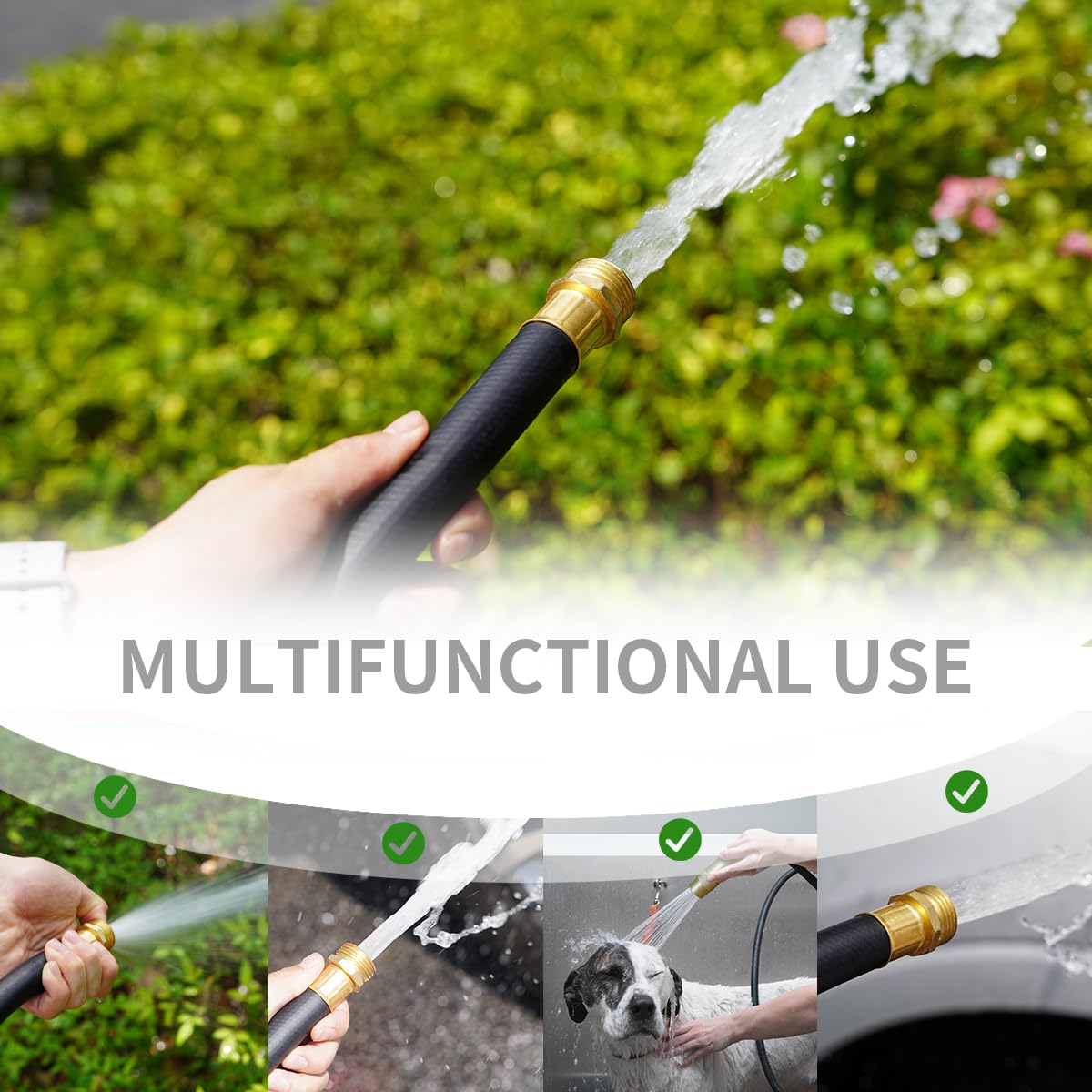 Wiseflow garden hose 1200 psi burst rating supports heavy-duty cleaning.
