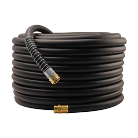 Wiseflow garden hose with brass fittings ensures leak-free connections.