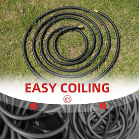 Wiseflow garden hose durable rubber construction supports long outdoor use.