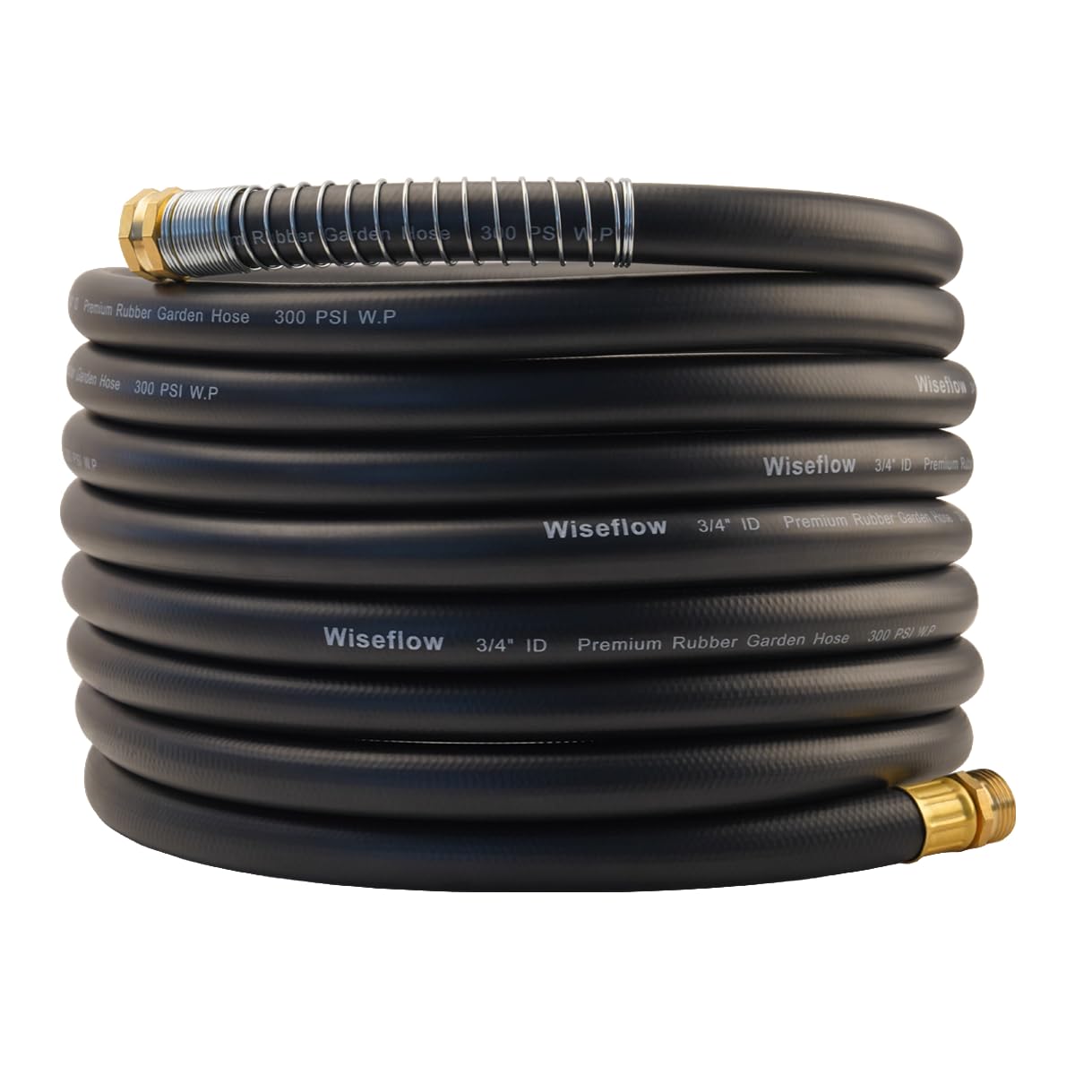 Wiseflow garden hose with five layer braid for durable watering