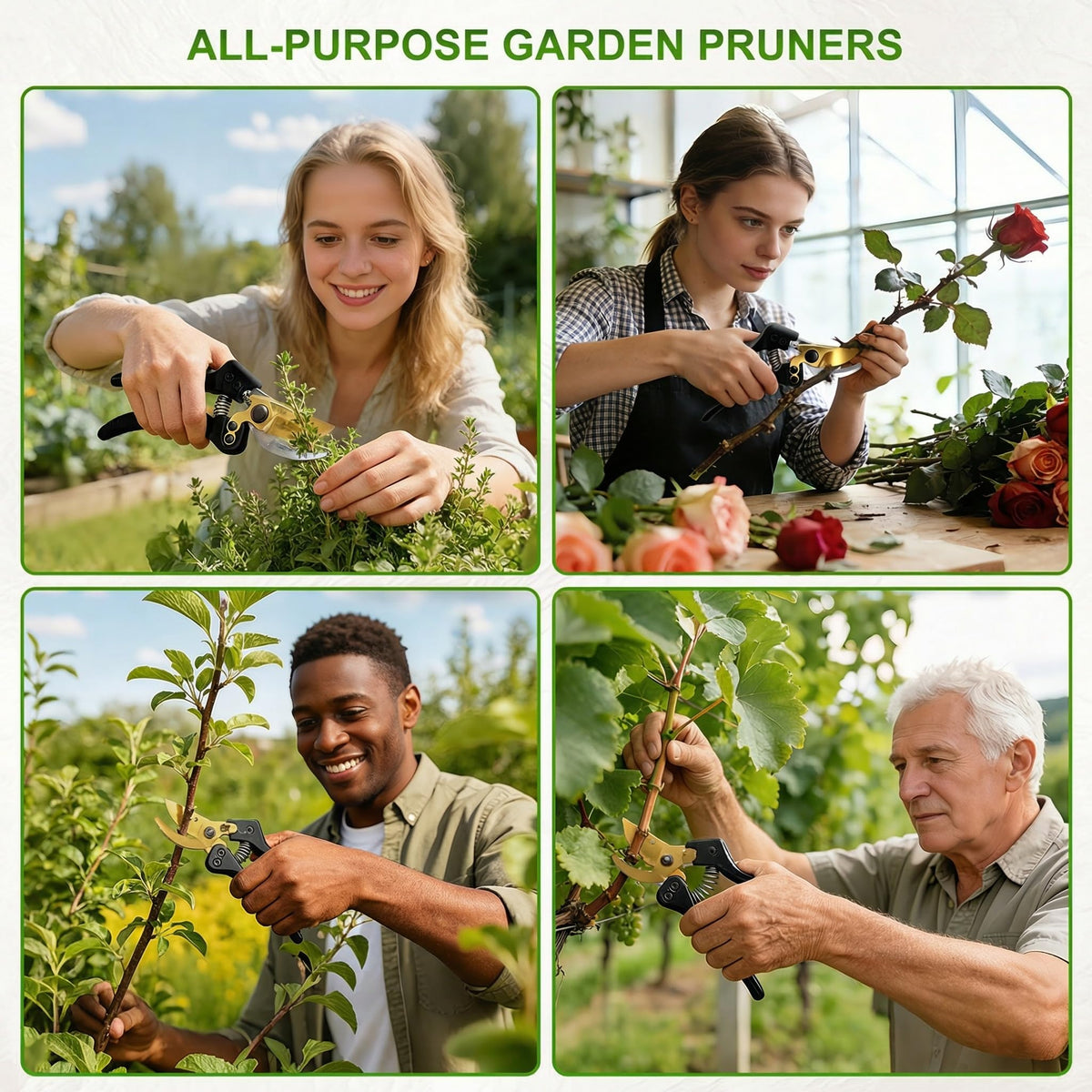 Wiselifetech pruning shears versatile for indoor and outdoor gardening