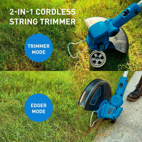 WISETOOL weed wacker 2-in-1 trimmer edger for versatile lawn care.