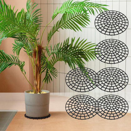 WISHDIAM plant riser 6pcs elevates pots to protect surfaces from moisture