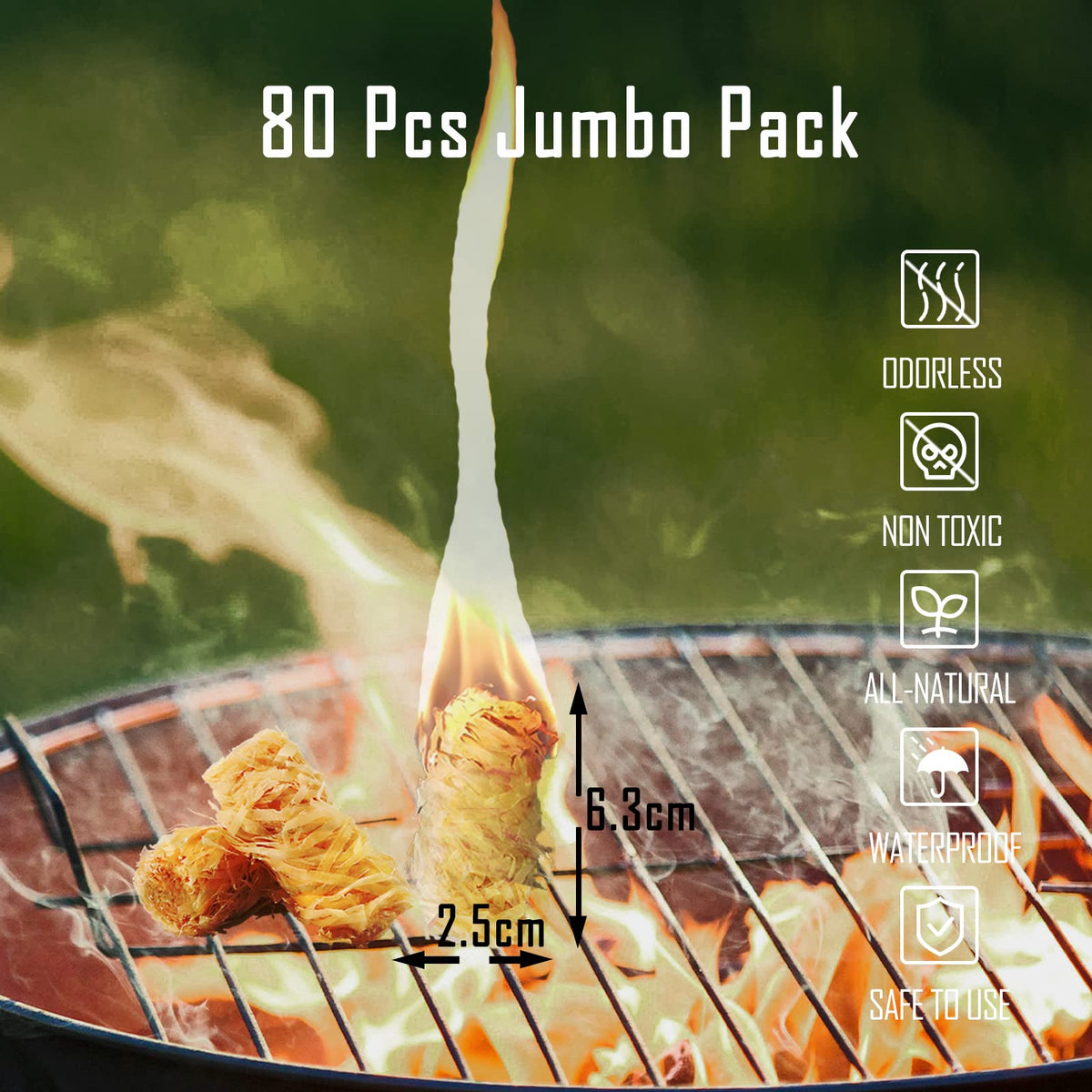 WishDirect fire starters in use during campfire lighting