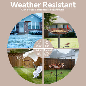 Wishlight stable stand supports the 35in garden installation.