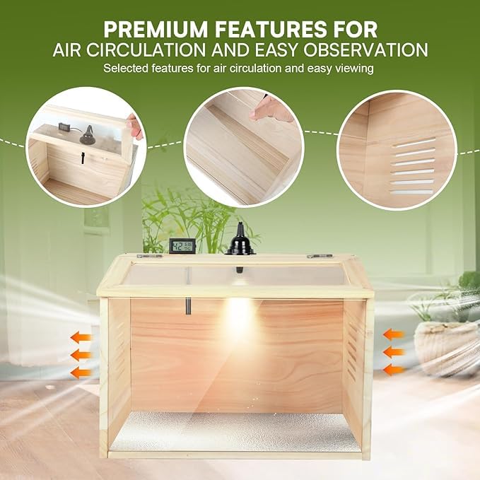 WISMOIER 75W heating lamp with light supports warmth and visibility.