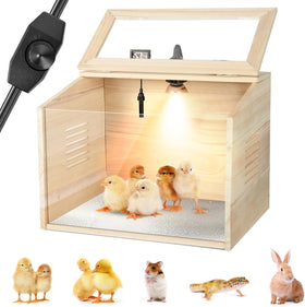 WISMOIER brooder box complete kit shown for easy chick care.