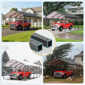 Wisteria Lane multifunction use illustrates shelter for cars and outdoor events.