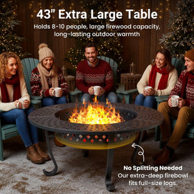 Wisteria Lane 360-degree grill rotation for versatile cooking.