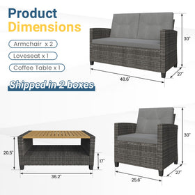 Wisteria Lane loveseat 48 in wide for comfortable outdoor seating