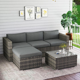 Outdoor patio setup by Wisteria Lane suitable for backyard, porch, or garden.