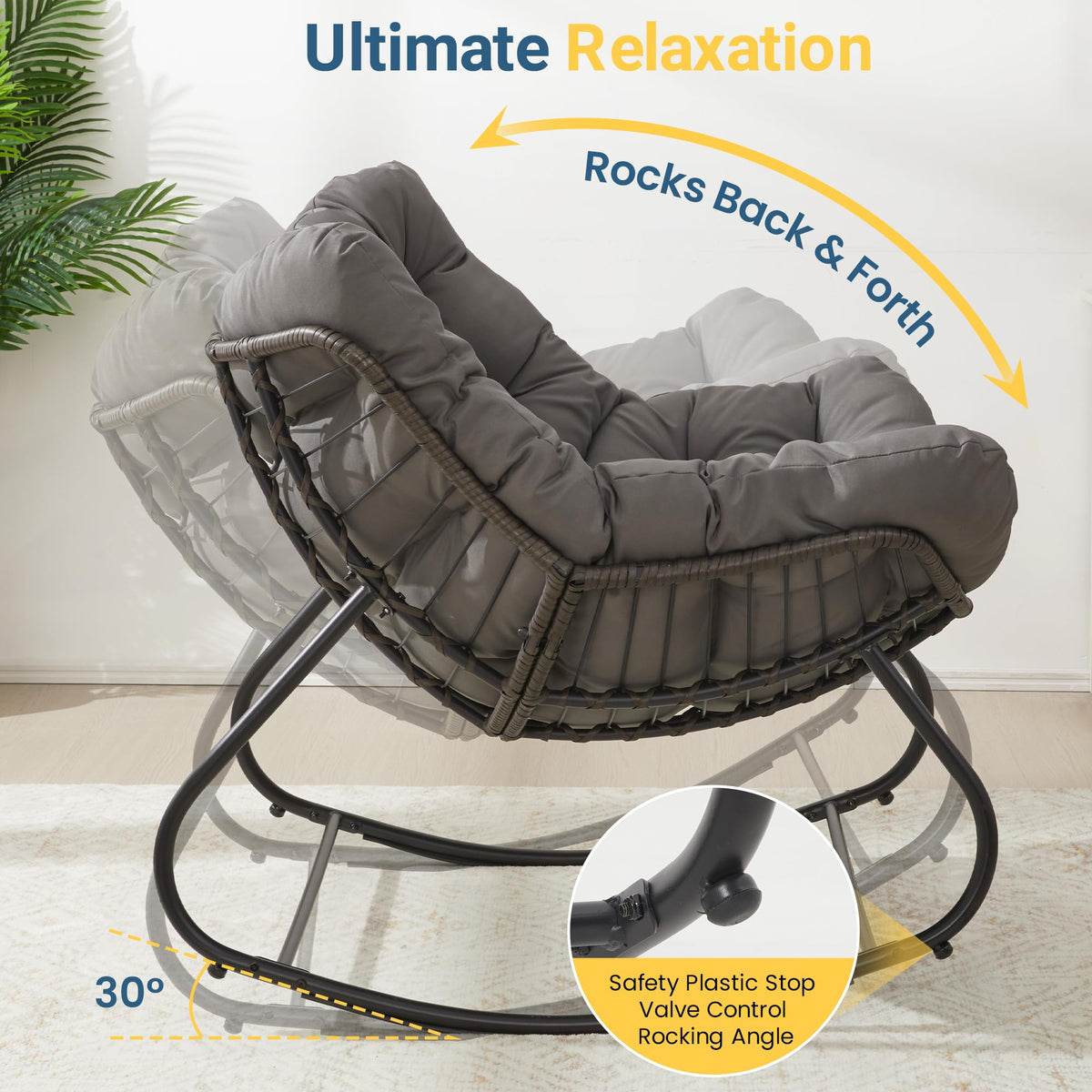 Wisteria Lane oversized papasan chair ideal for sunlit afternoons.