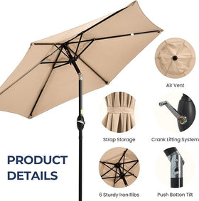 Wisteria Lane powder-coated 1.5-inch pole stands against rust and bending.