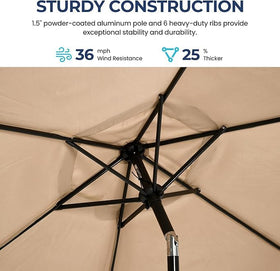 Wisteria Lane push-button tilt enables easy multi-angle sun shading.