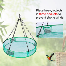 Wisunichan seed catcher under the feeder, 20-inch, catches fallen seeds.