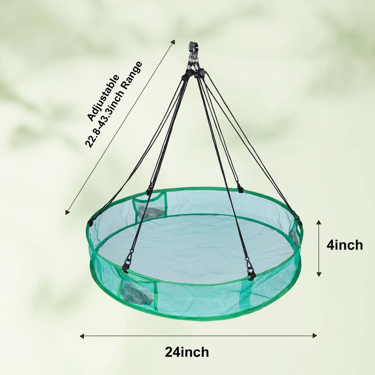 Wisunichan seed catcher under the feeder, 24-inch, reduces yard mess.