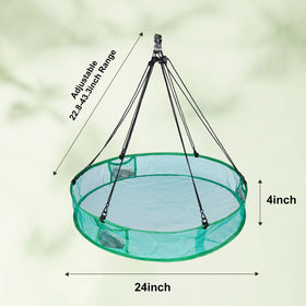 Wisunichan seed catcher under the feeder, 24-inch, reduces yard mess.