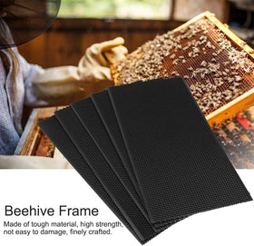 Witbee deep-frame compatible foundation inserted into Langstroth frame.