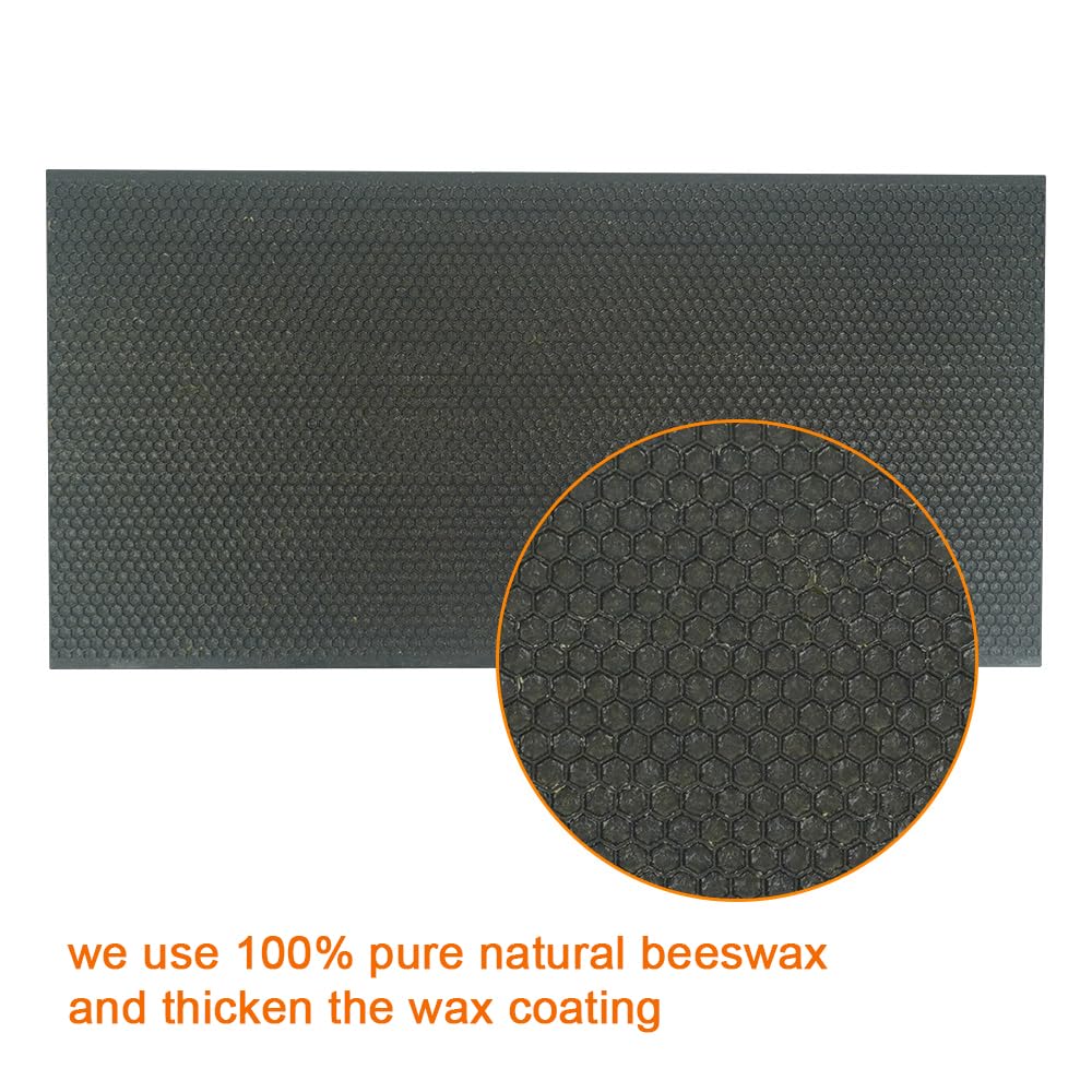 Witbee upgraded 100% pure beeswax coating visible on foundation sheet.