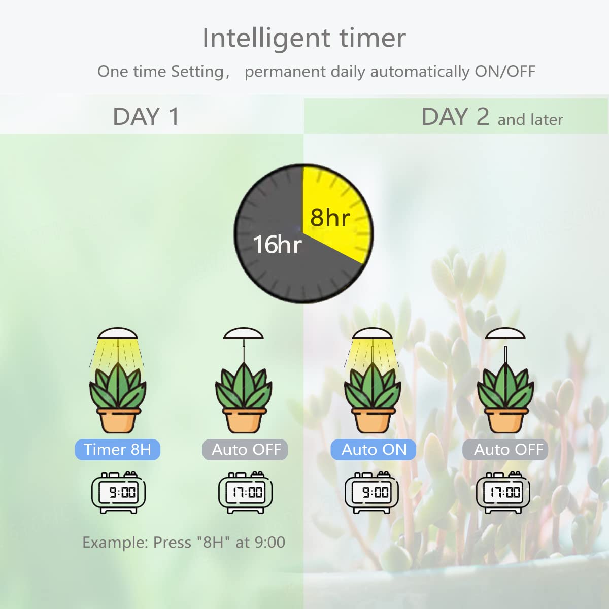 Witsanlex LED grow lights USB-powered for convenient plug-and-play operation.