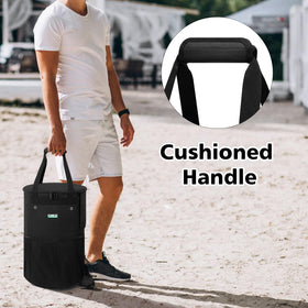 WITSTEP propane tank cover bag with extended dual handles for easy transport.