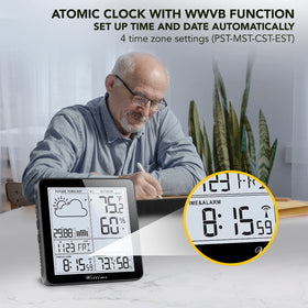 Wittime Weather Station indoor outdoor display enables quick temperature checks.