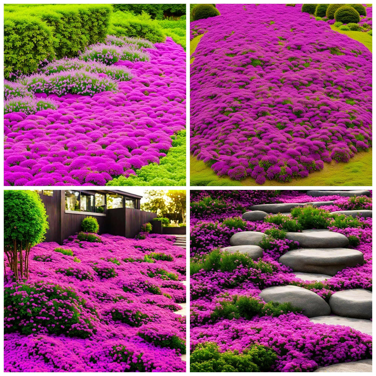 Wivolibe creeping thyme seeds packaging shown for easy planting and labeling in your garden.