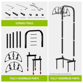 WiwiIron freestanding-outdoor-storage flexible placement.