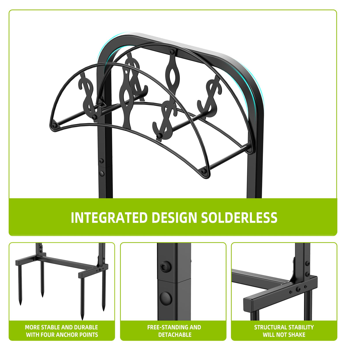 WiwiIron heavy-duty-metal-construction supports long-term use.