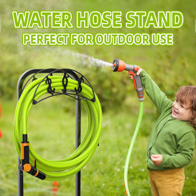 WiwiIron holds-150ft-hose-capacity accommodates long hoses.