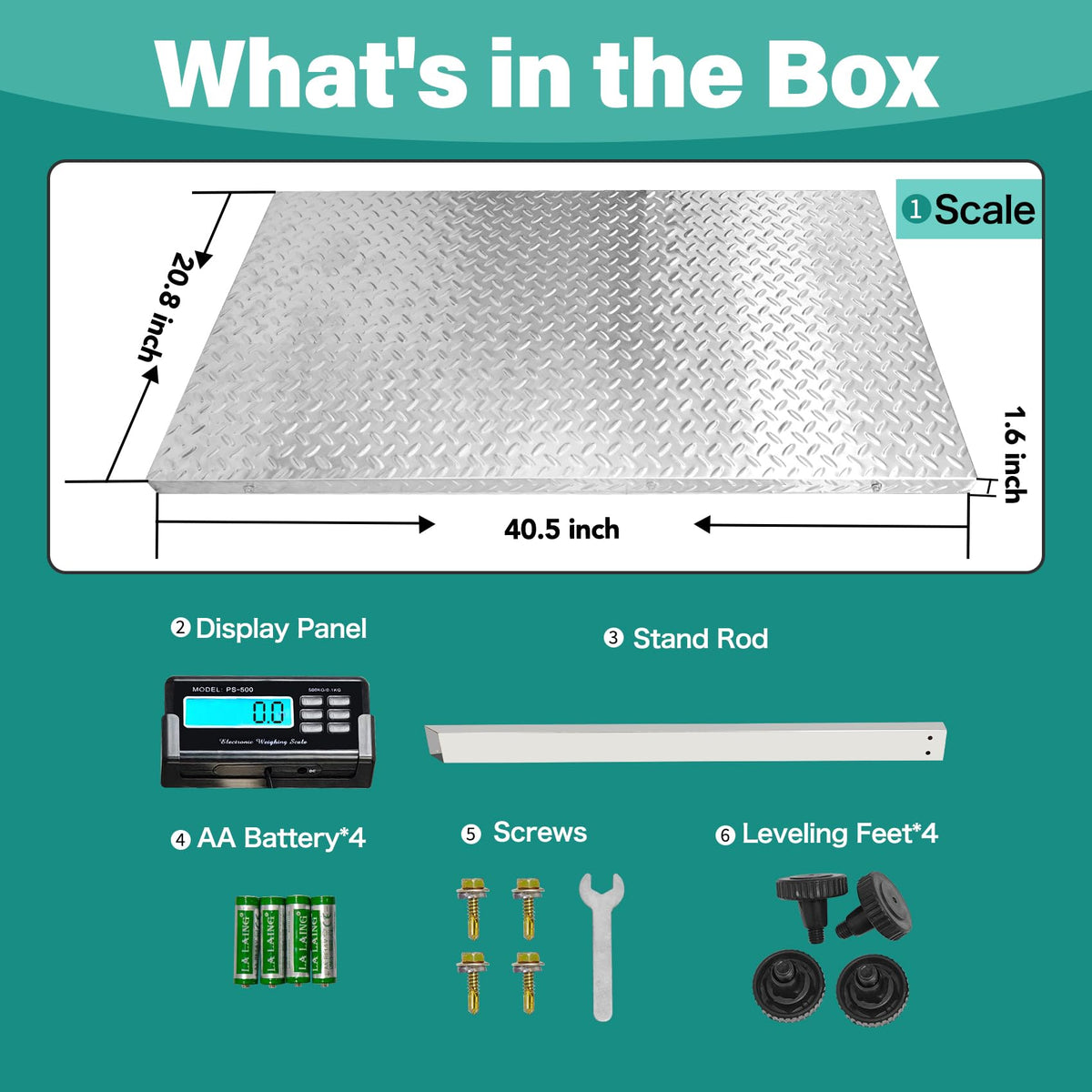 Wixeeua heavy-duty stainless steel scale ready for rugged farm use.