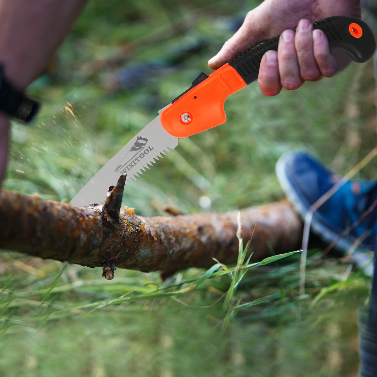 WixiTool versatile pruning saw for garden tasks and outdoor projects.