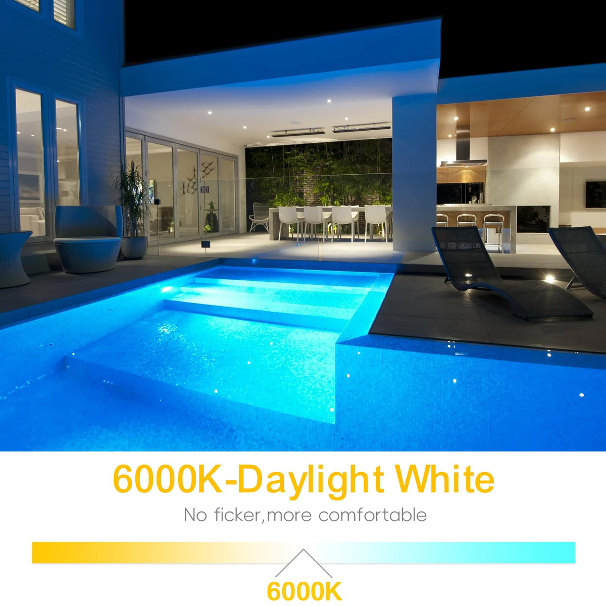Wiyifada 120V-only pool light requires waterproof housing for safe use.