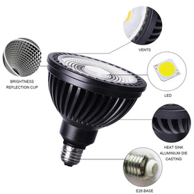 Wiyifada 45W LED pool light offers energy-efficient brightness.