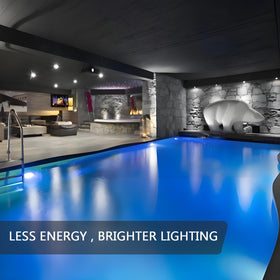 Wiyifada LED pool light aluminum housing with cooling system for durability.