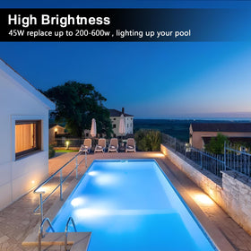 Wiyifada pool light with E26 base enables easy installation.