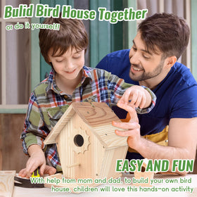 WIZGSZ birdhouse left door improves ventilation and easy cleaning.