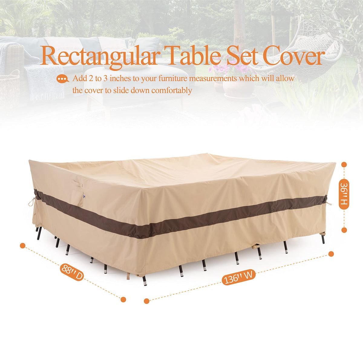 WJ-X3 anti-fade finish preserves color on outdoor furniture.