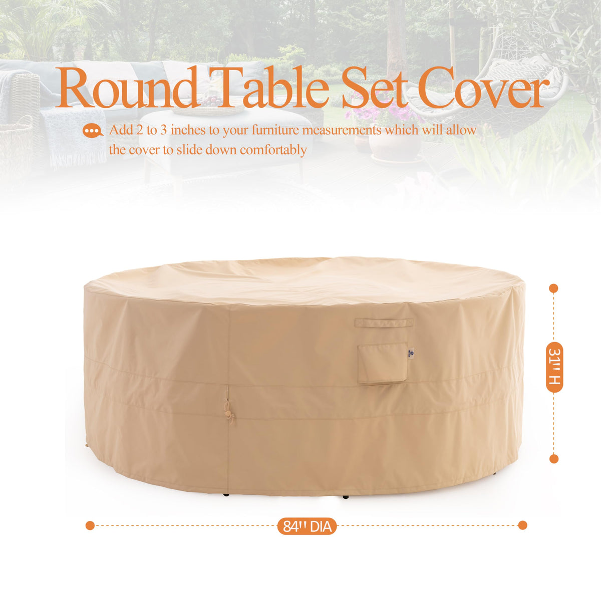 WJ-X3 fits round tables up to 82 inches diameter and 31 inches high